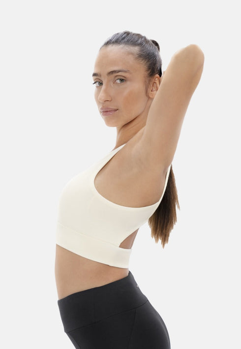 Boston - Open Back Bra Top - Powder