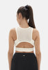 Boston - Open Back Bra Top - Powder