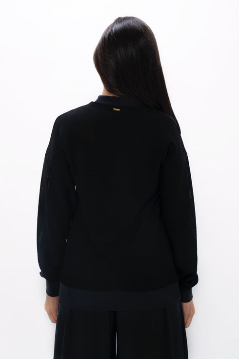 Philly - Cosy Sweater - Black Sand