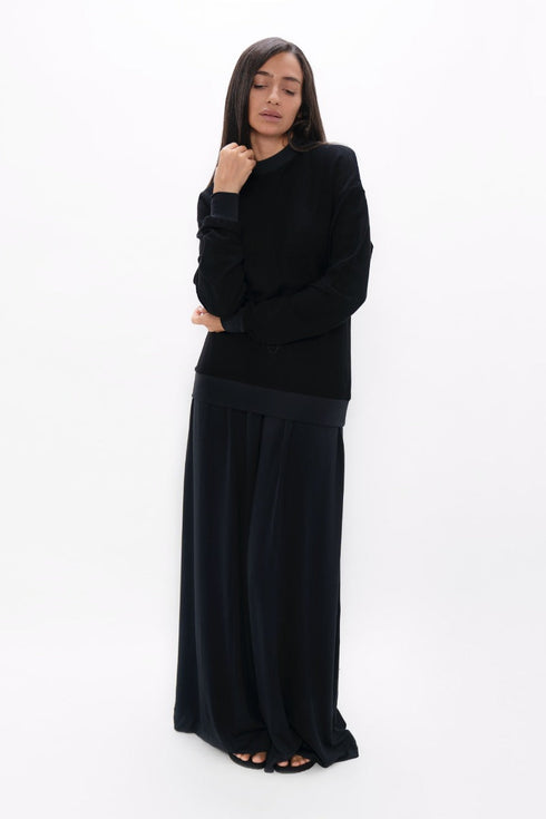Philly - Cosy Sweater - Black Sand