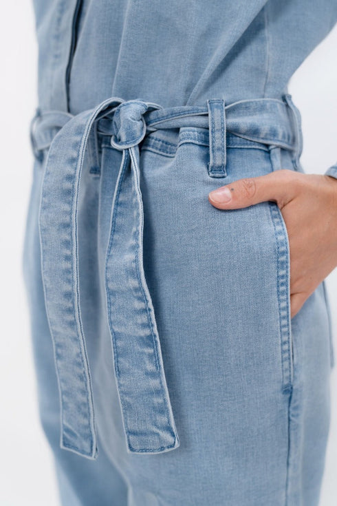 San Francisco - Denim Boilersuit - Sky