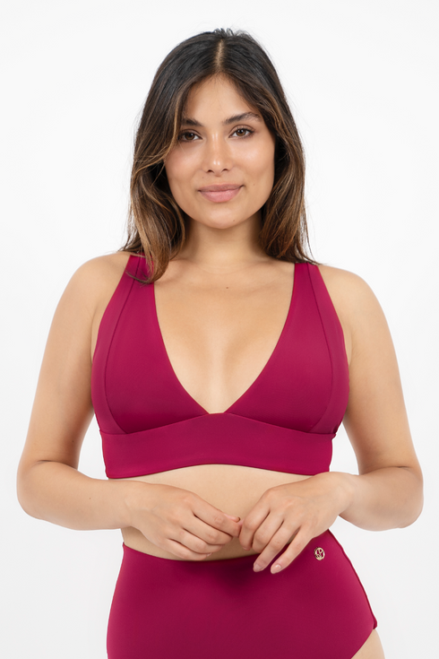 Uluwatu - Timeless Classic Bikini Top - Red Coral