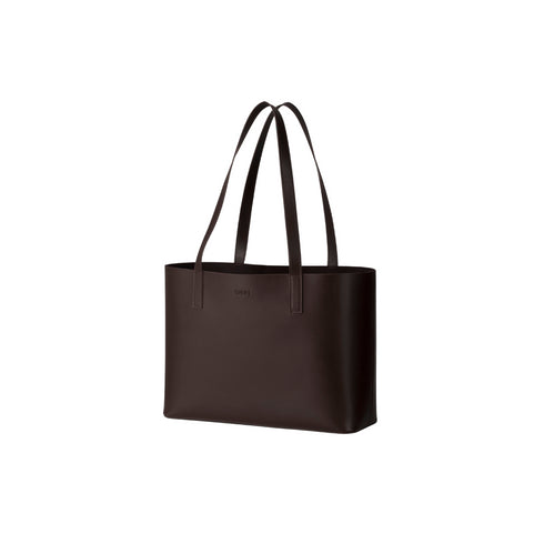 Espresso Vegan Apple Leather Tote