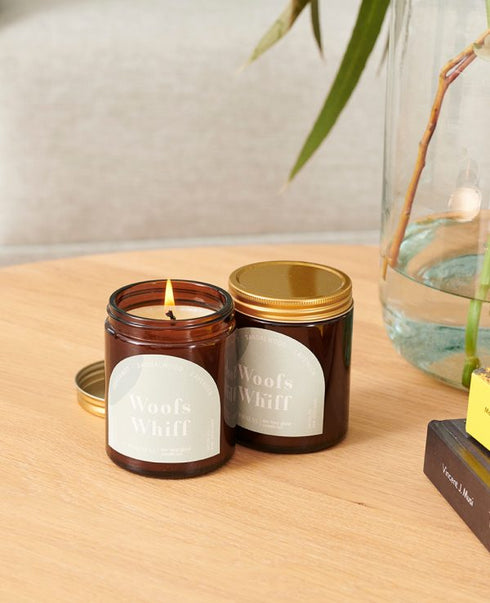 Relaxing Scented Candle Woofs Whiff