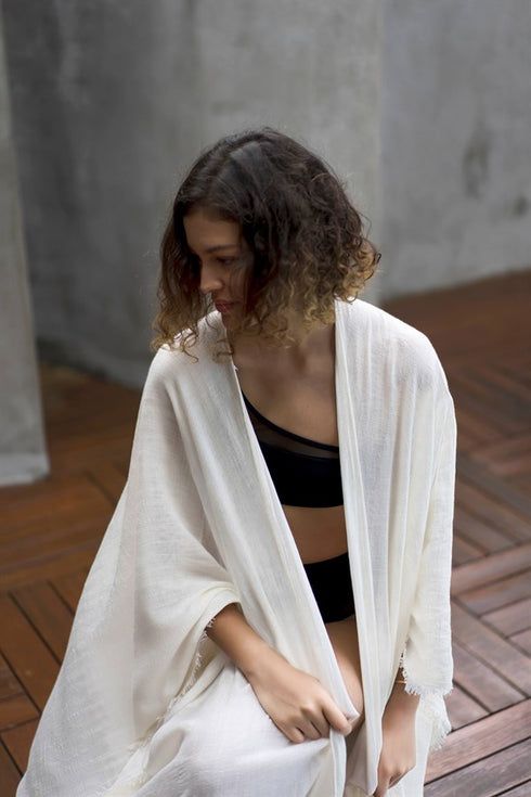 Bay Kimono Cotton & Viscose Blend