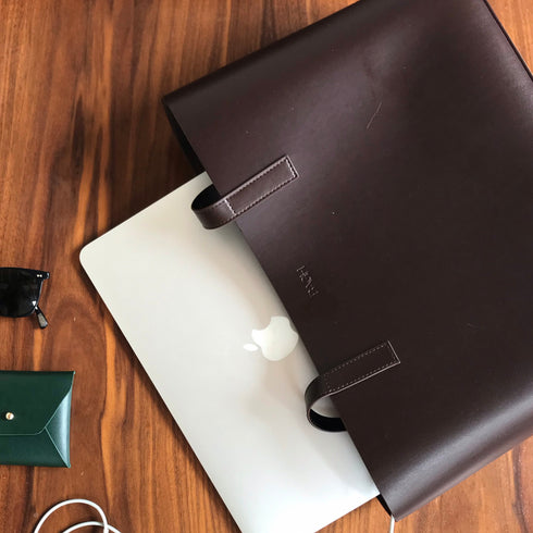 Espresso Vegan Apple Leather Tote