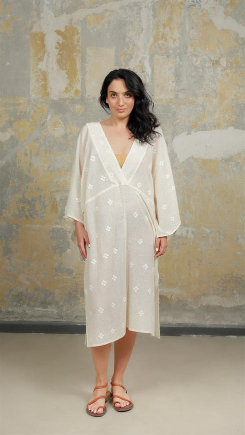 Uzumlu Dastar Kaftan 100% Handwoven Cotton